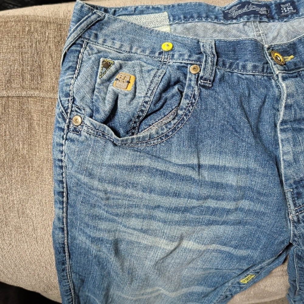 Parish Nation Men's Relaxed Fit Blue Jeans - Picture 2 of 8